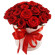 красные розы в шляпной коробке. Мексика
